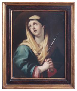 Antique 18th Century painting "Mater Dolorosa" from Emilia